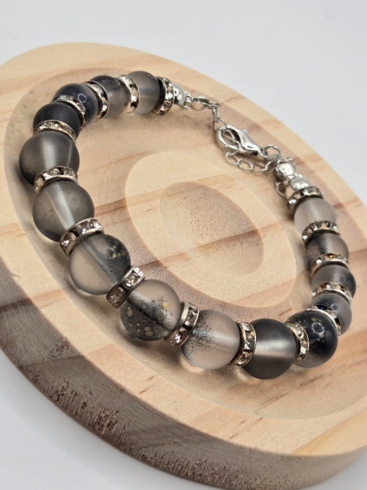 Bracelet “Midnight silver”