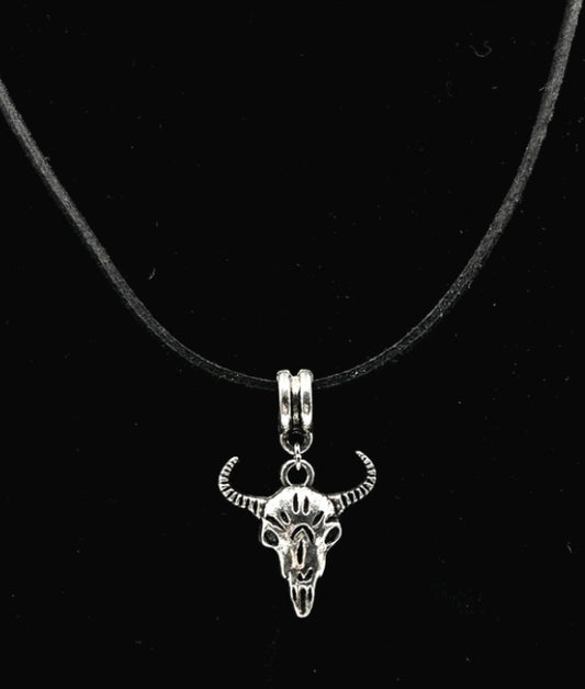 Bull's Skull Charm Necklace