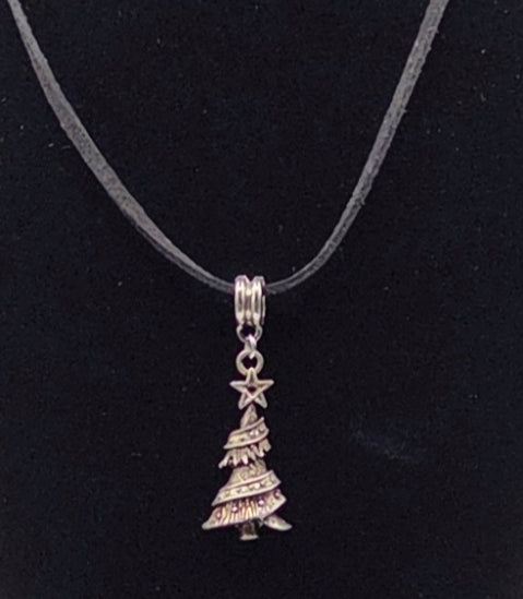 Christmas Tree Charm Necklace